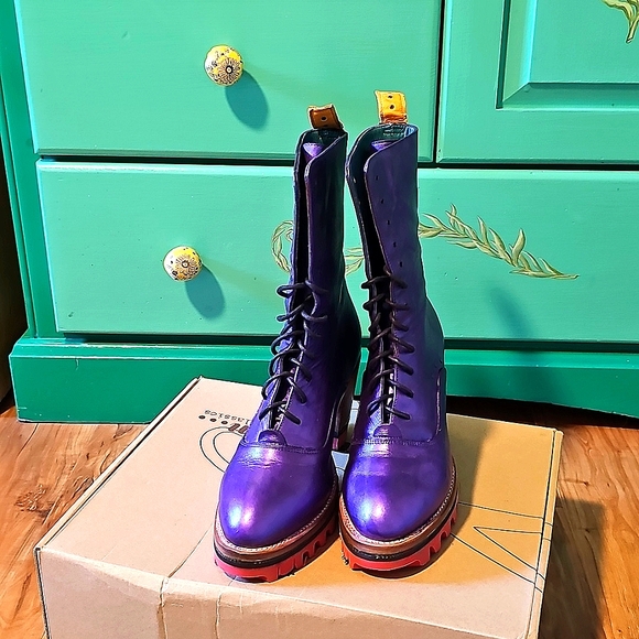 Pskaufman Iris Boots with Red Boa Sole - Picture 9 of 12